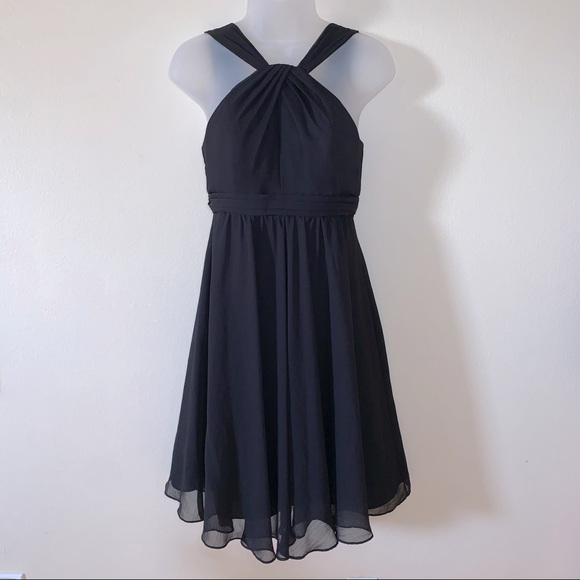 Davids Bridal Crinkle Chiffon Black 